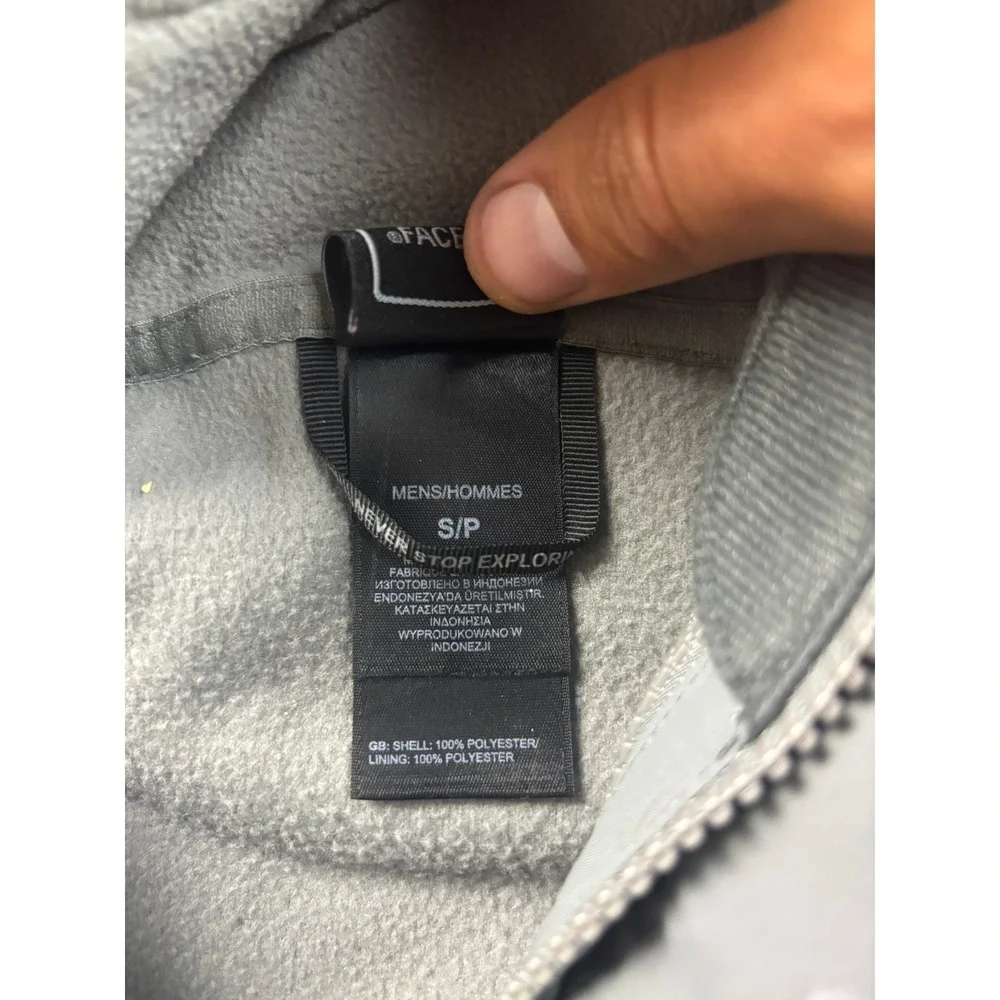 The North Face Anden Triclimate Jacket Mens Small Grey HyVent Hooded A6HEF2B-S